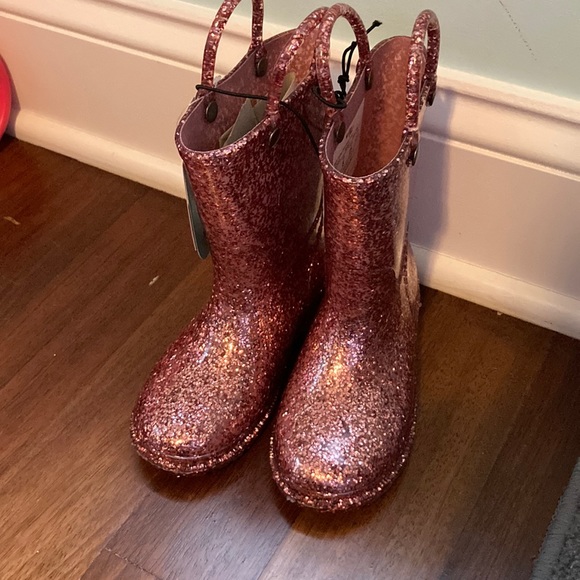 Western Chief Other - NWT Western Chief Pink Glitter Rainboots kids size 9